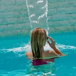 Вилла Luxury Black Cube With Heated Pool Млини